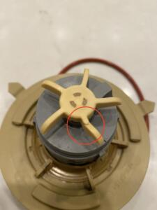 Motor Rotor with Broken Propeller